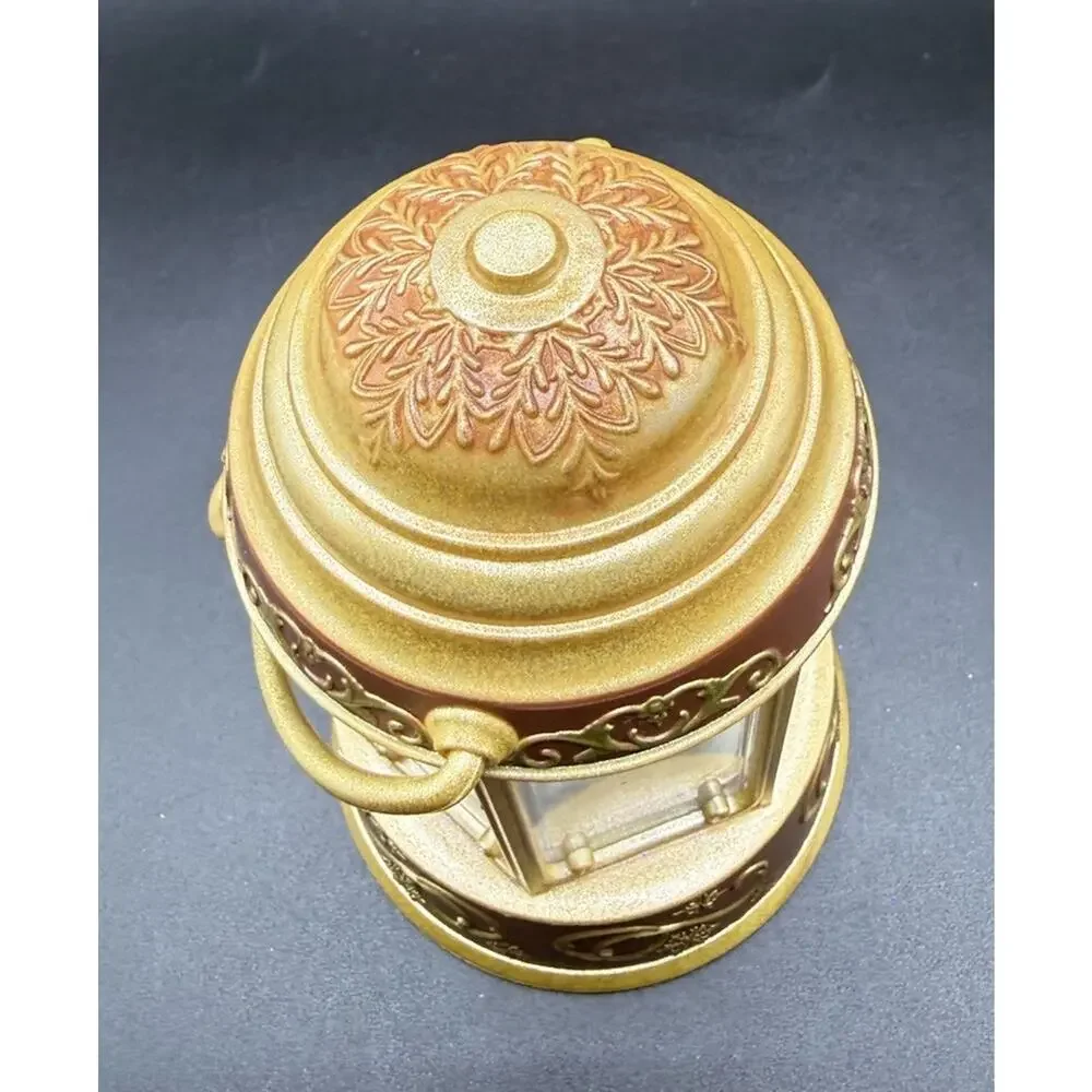 HALLMARK Santa's Magic Lantern Snowy Houses Magic Light Sound Ornament Lo16